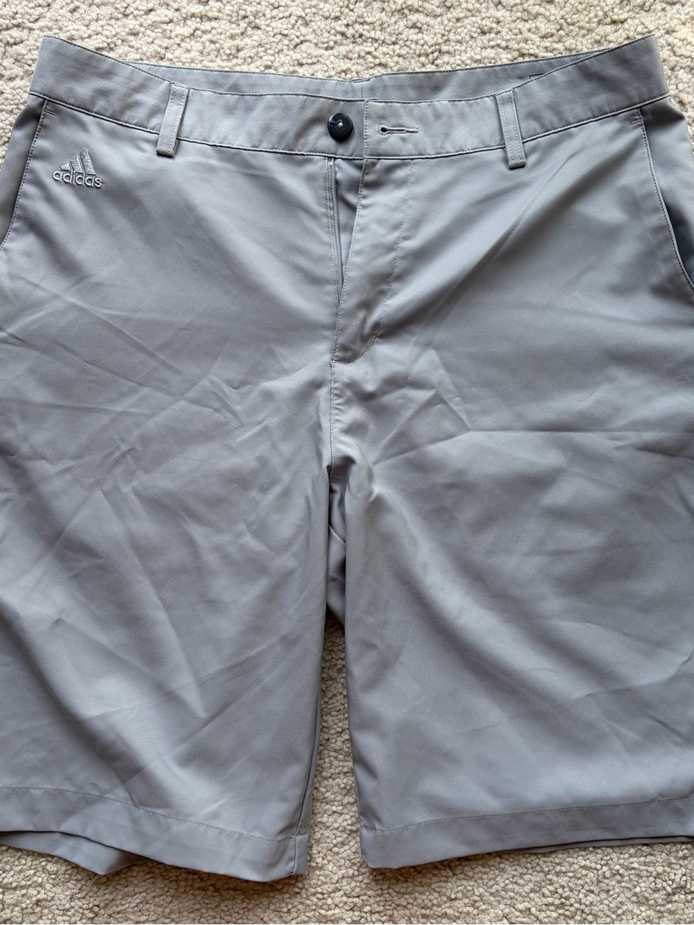 adidas Light Gray Men's Golf Shorts